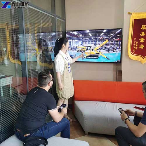 customer visit 8t electric spider crane