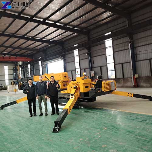 customer visit crawler spider crane factory
