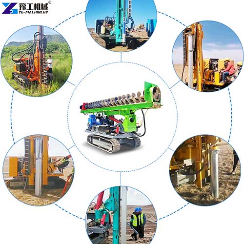 hot selling of solar pile driver machine