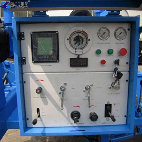 hydraulic cable puller machine control panel