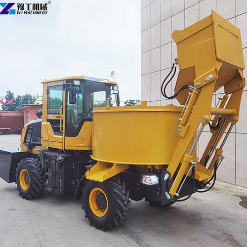 self loading concrete truck mixer usage