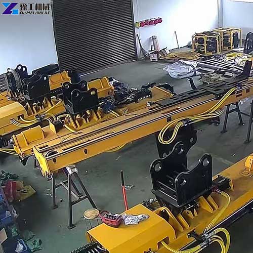 YG integrated rock drill and splitter workshop