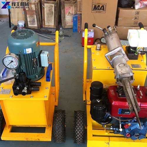 YG rock splitter machine workshop