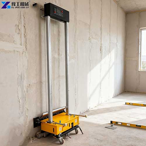 automatic wall plastering machine effect