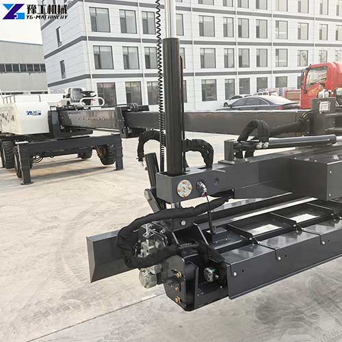concrete laser screed machine with telescopic arm