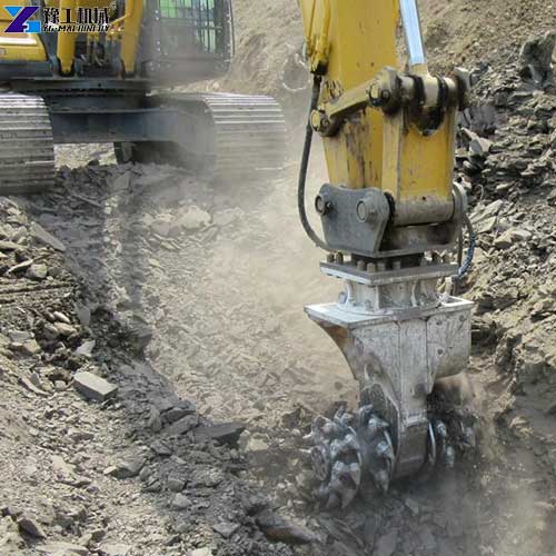 customer feedback excavator drum cutter working
