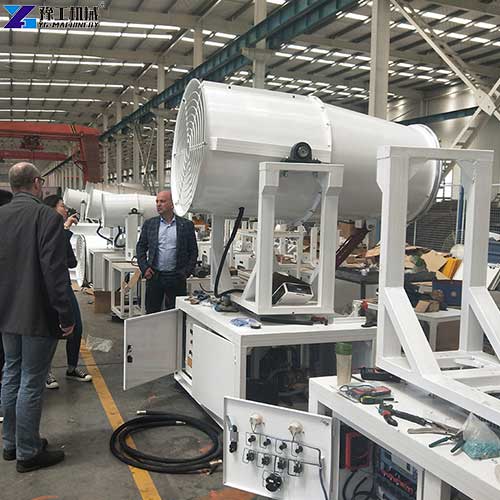 customer visit YG fog cannon machine workshop