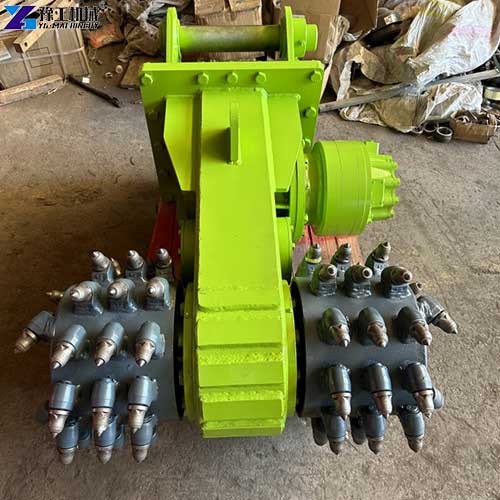 customize green excavator drum cutter