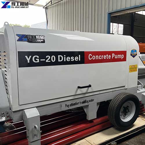 customize white portable mini concrete pump