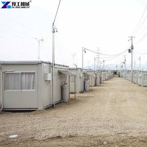 expandable prefab homes used for construction site dormitories