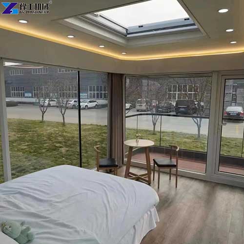 mobile expandable prefab house for tourism homestays inner display