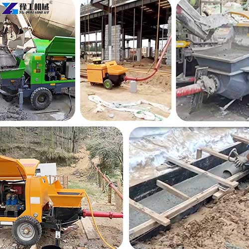 portable mini concrete pump applications